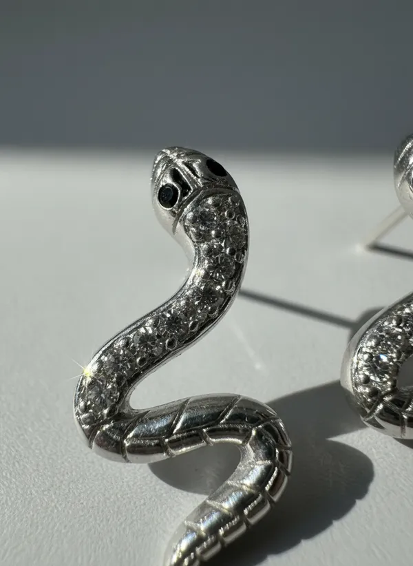 Sterling_Silver_Snake_Earrings_Crystal_Pave_Serpent_Design_925_Sterling_Silver